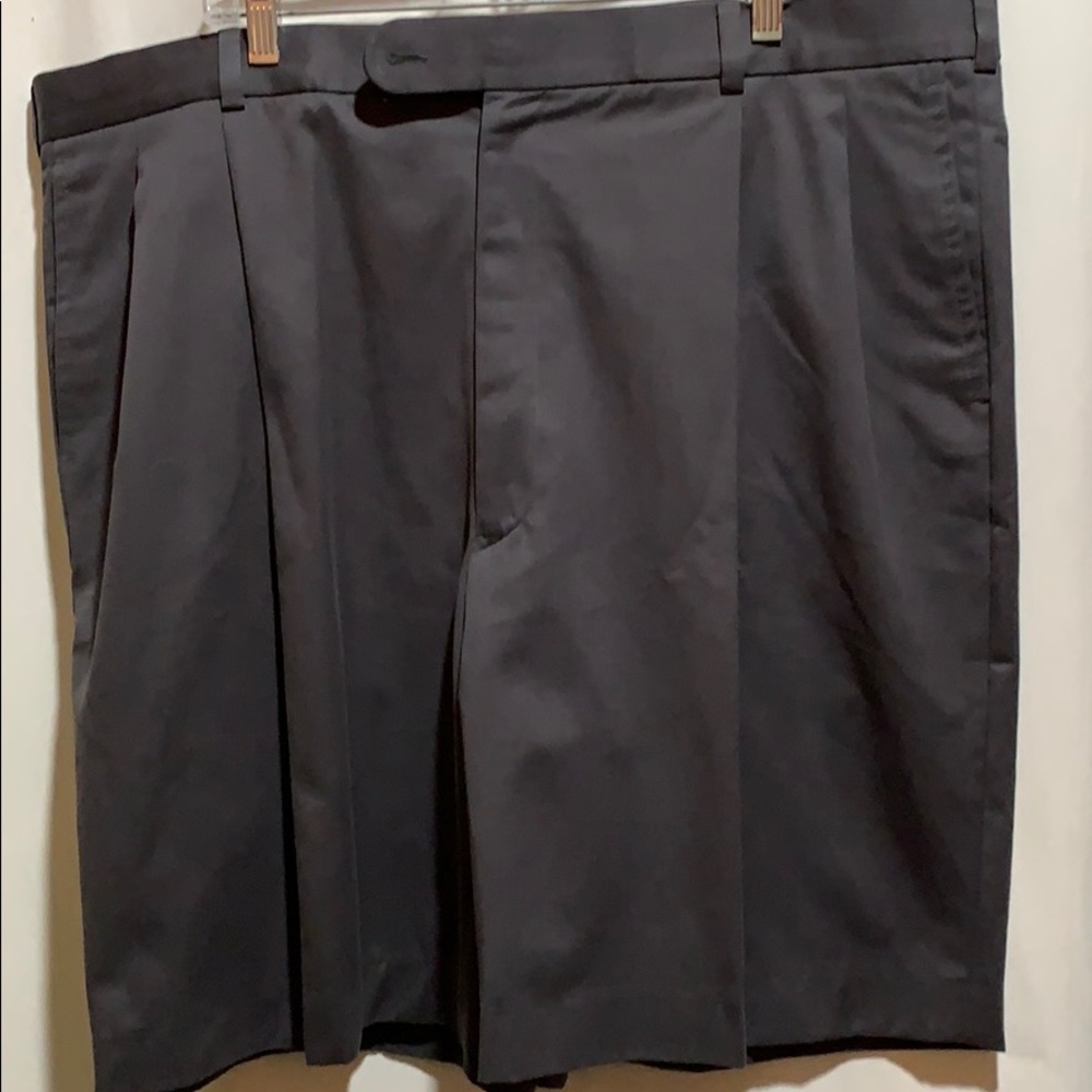 BARRY BRICKEN DRESS SHORTS SZ 42:: COTTON GRAY